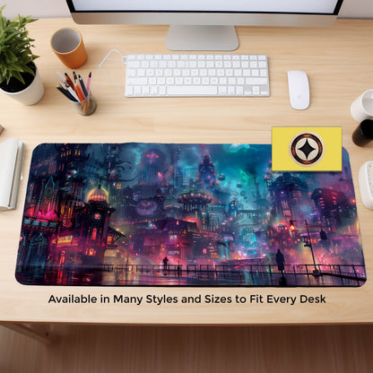 Ghostly Cyberpunk Gaming Mouse Pad Xl, Gamer Desk Mat Mousepad Xxl, Mini Mousepad, Rgb Mousepad, Card Playmat