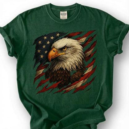 Vintage Bald Eagle American Flag Distressed Shirt, Patriotic USA Tee, 4th Of July Gift, Mens Veteran Pride Apparel Memorial Day Top