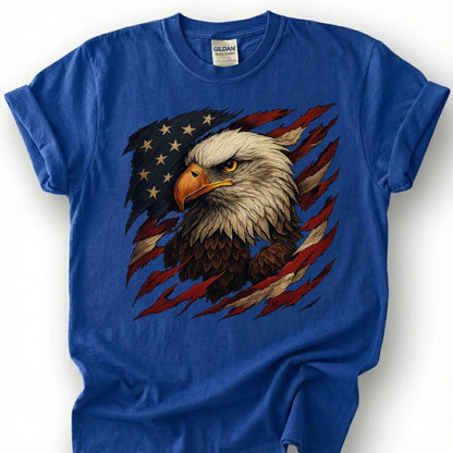 Vintage Bald Eagle American Flag Distressed Shirt, Patriotic USA Tee, 4th Of July Gift, Mens Veteran Pride Apparel Memorial Day Top