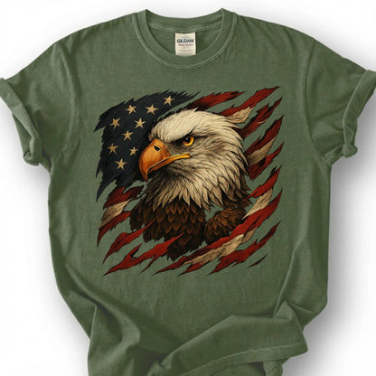 Vintage Bald Eagle American Flag Distressed Shirt, Patriotic USA Tee, 4th Of July Gift, Mens Veteran Pride Apparel Memorial Day Top